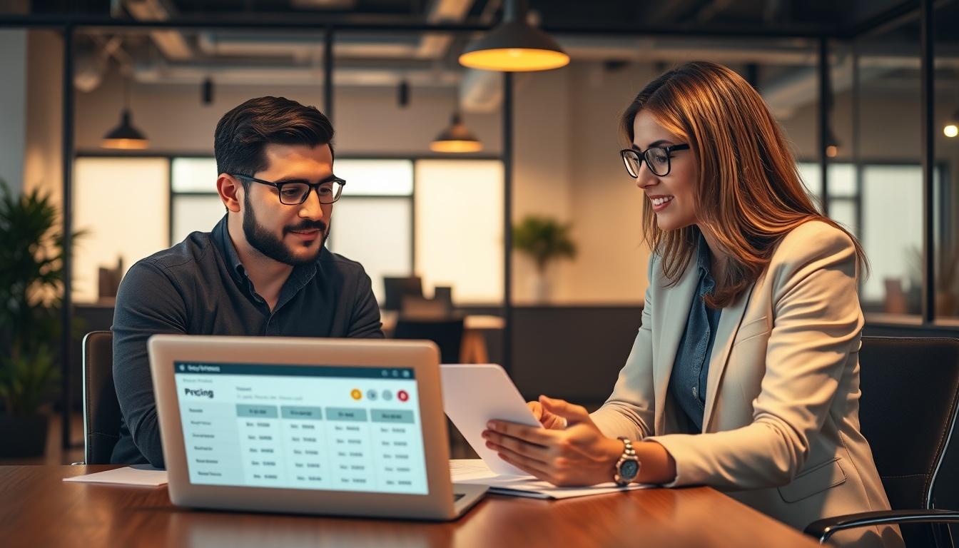 Supporting pricing visual